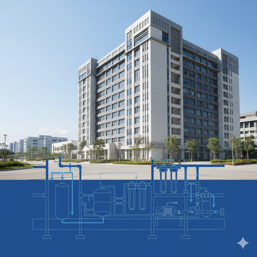 大型社區、廠辦大樓如何有效管理公共用水品質？佳津提供大樓中央淨水/軟水系統規劃