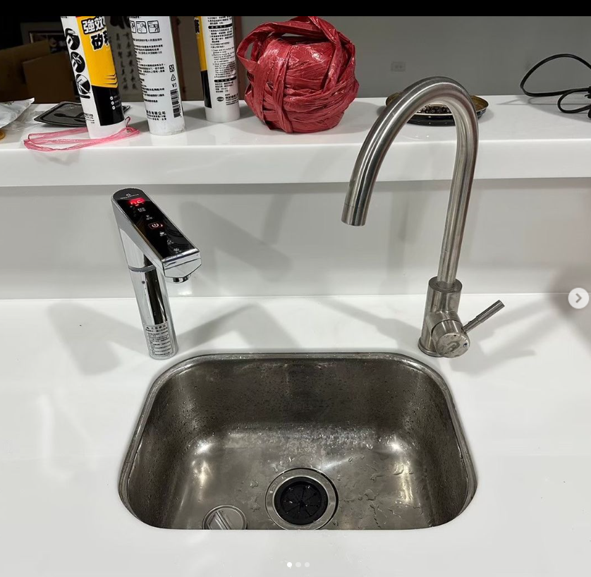 安裝實例-三溫觸控式廚下RO淨水器