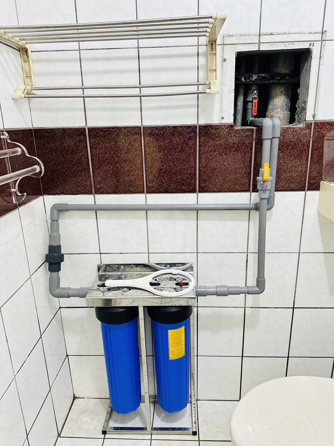 安裝實例-大樓雙道過濾器